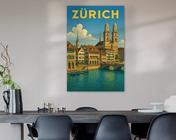 Zürich van Poster Art Shop