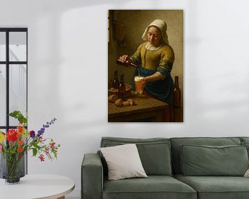 Het Biermeisje van Poster Art Shop