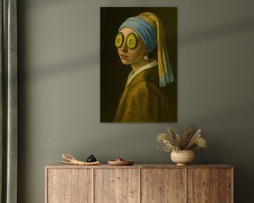 Das Mädchen mit den Avocado-Augenscheiben von Poster Art Shop