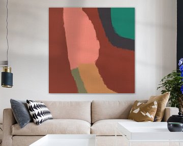 Speelse mid century modern design kunst van Dina Dankers