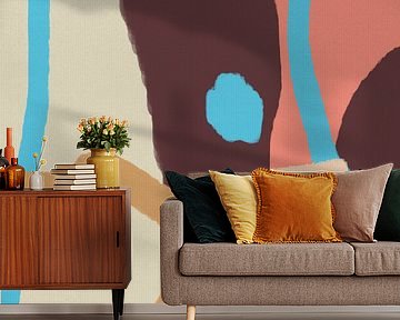 Retro-Formen in leuchtenden Farben