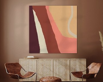 Vintage-inspirierte Kunst in 70er-Jahre-Farben von Dina Dankers