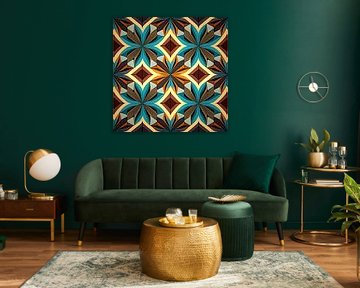 Motif kaléidoscopique vivant sur Vythryd Arts