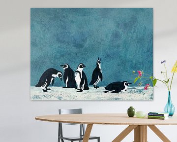Vijf pinguins van Studio Mattie