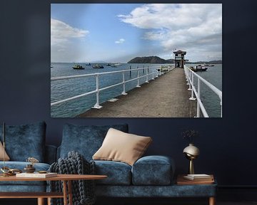 Un quai sur le canal de Panama