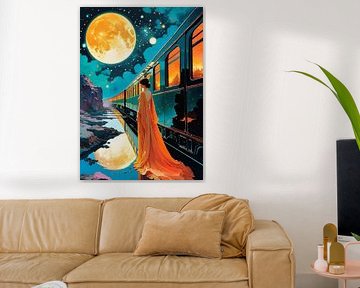 Woman and A Night Train by MIROKKU