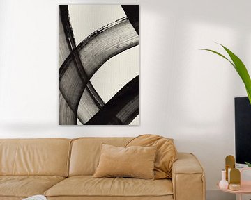 Aquarel lijnen in zen stijl van Dina Dankers
