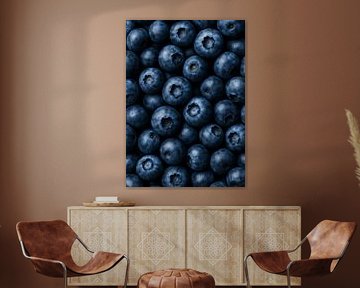 Blaubeeren, Früchte in Nahaufnahme