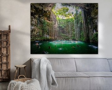 Cenote I Kil Mexico by John Flemington
