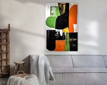 Abstract painting in vibrant colours by Art & Soul Creations