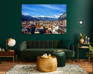 View over the city of Innsbruck by ManfredFotos