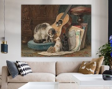Henriëtte Ronner-Knip - De muzikanten (ca. 1876 - ca. 1877) van Peter Balan