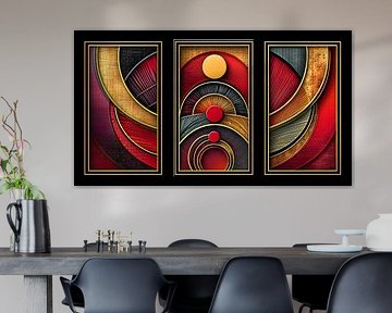 Abstract Symmetry Triptych