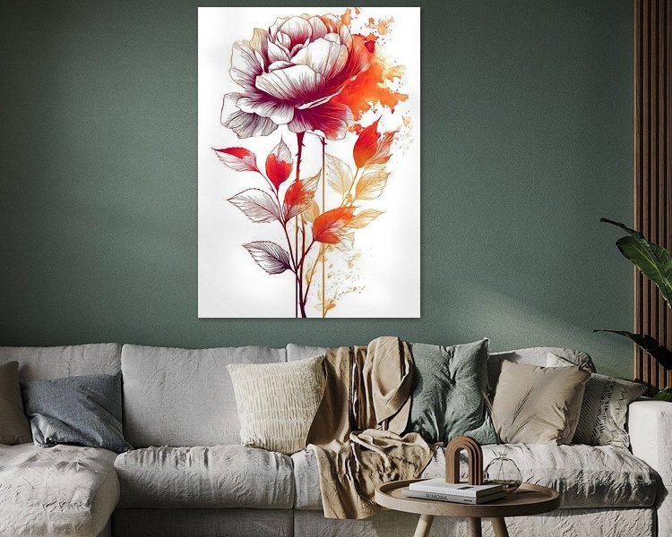 Example of the artwork in a room