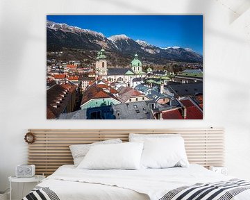 View over the city of Innsbruck by ManfredFotos