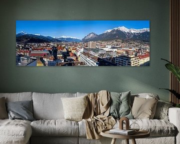 View over the city of Innsbruck by ManfredFotos