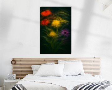 Dromerige Bloemenpracht – Dansende Kleuren in Beweging van But First Framing