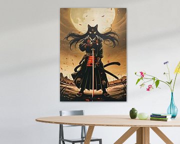 Chat Samouraï Guerrier
