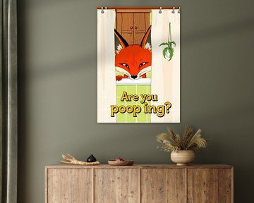 Renard demandant 'Are You Pooping?&#039 ; 2 sur MIROKKU