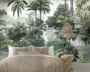 Dschungellandschaft | Tapete von Karina Brouwer