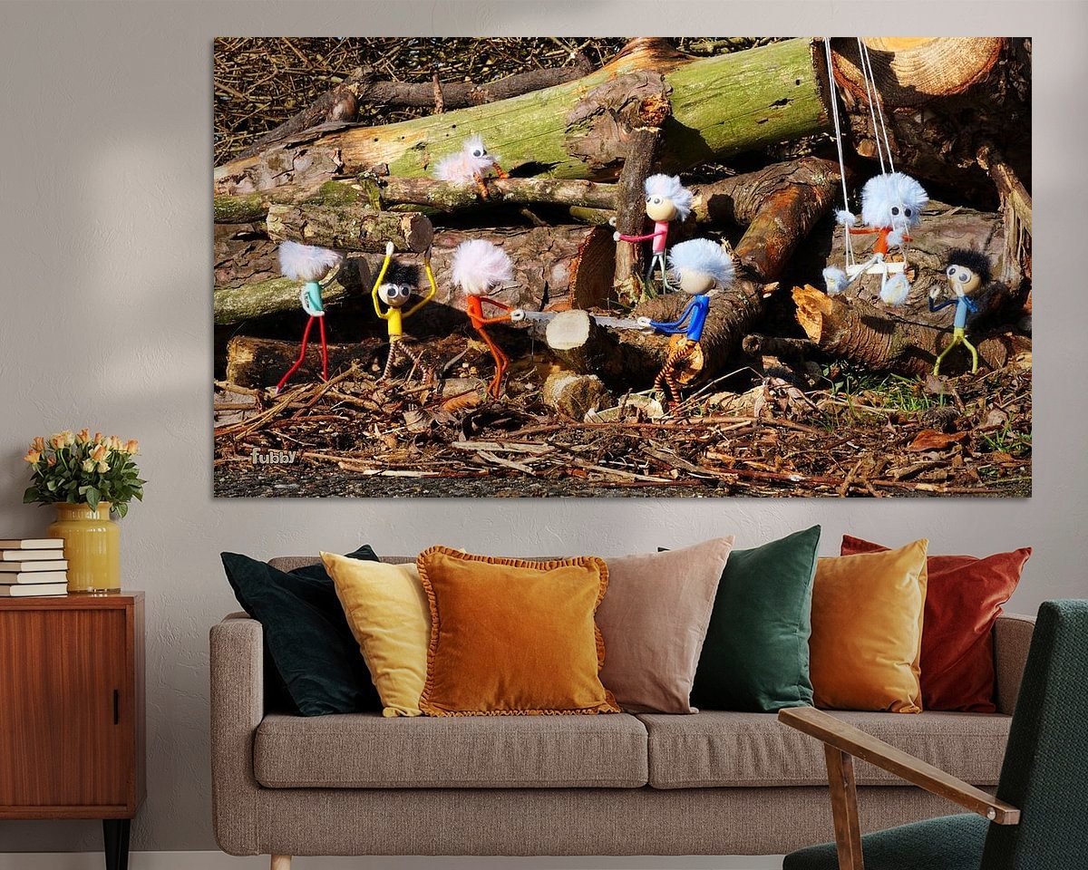 Example of the artwork in a room