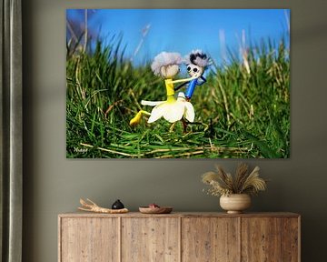 Stylish Fubby's dancing in Daffodil dress. by Sailographic Paula