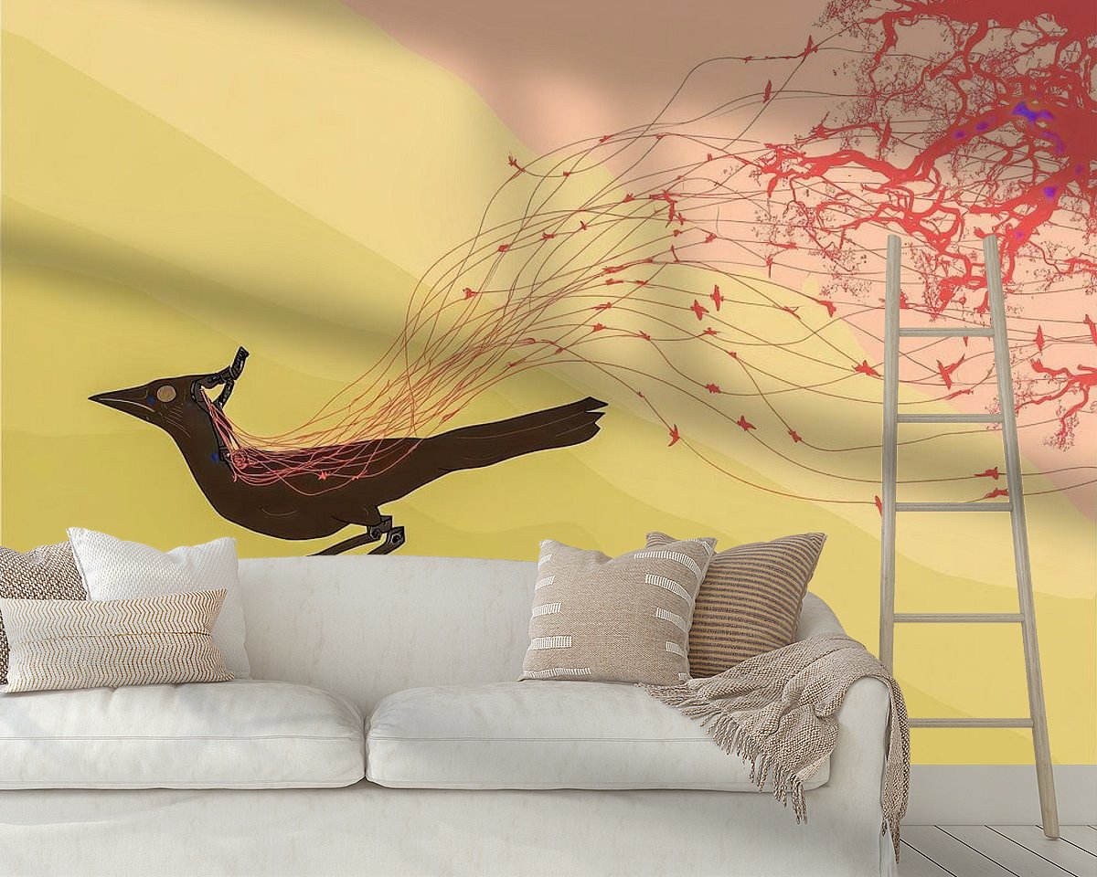 Example of the artwork in a room