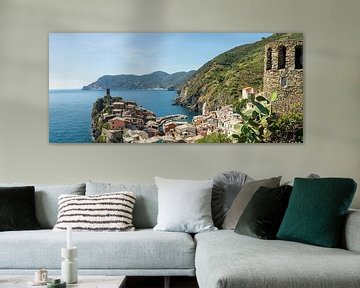 panorama van Vernazza, Cinque Terre, Italy van Jan Fritz