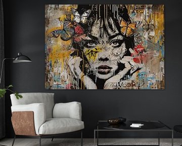 Colors of Rebellion van Abstract Schilderij