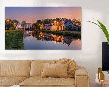 Zonsopkomst in Woudbloem, Groningen van Henk Meijer Photography