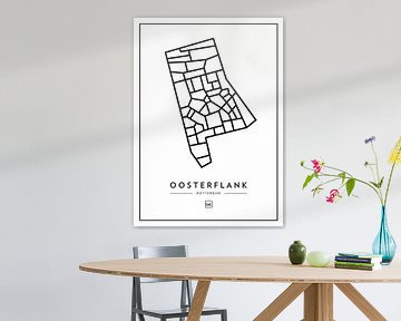Oosterflank  - Rotterdam van Muurmap - Jouw Favorite stad of wijk aan de muur