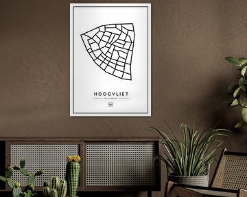 Hoogvliet - Rotterdam van Muurmap - Jouw Favorite stad of wijk aan de muur