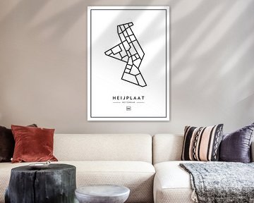 Heijplaat - Rotterdam van Muurmap - Jouw Favorite stad of wijk aan de muur