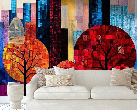 Example of the artwork in a room