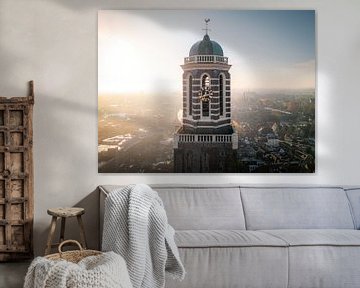 Dawn over the Peperbus in Zwolle by Thomas Bartelds