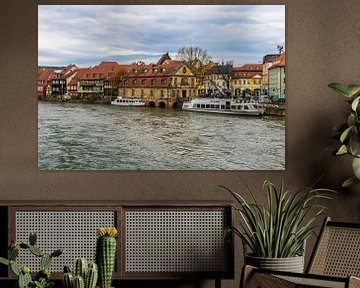 Blick auf die Altstadt von Bamberg von Mixed media vector arts