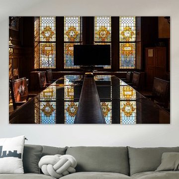 Glas in lood decoratie van Werner Lerooy