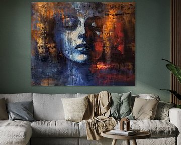 Emotioneel Vrouwen Schilderij van Kunst Kriebels