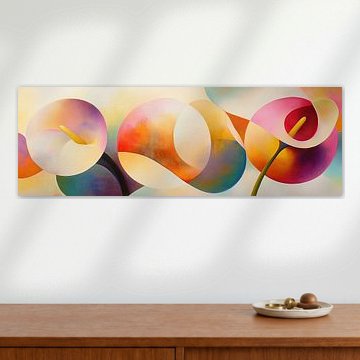 Flower art | Cheerful Abstract Flower Shapes