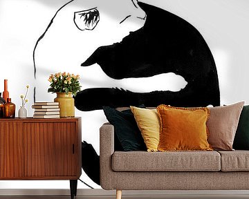 ying yang cat von Péchane Sumie