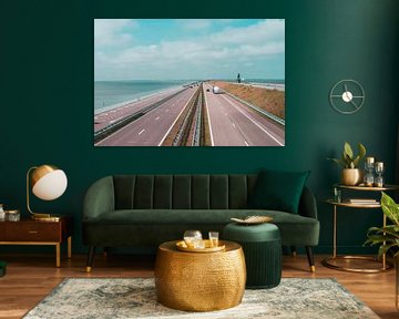 De afsluitdijk op een zomerse dag van Patricia Hofmeester
