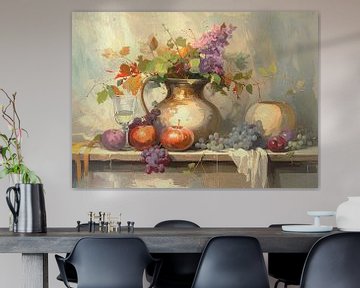 Romantisch en rustiek stilleven: Sfeervolle Tuintafel van Studio Pieternel