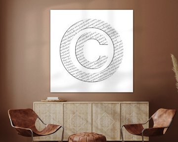Copyight symbool drukwerk van Grüntyers .
