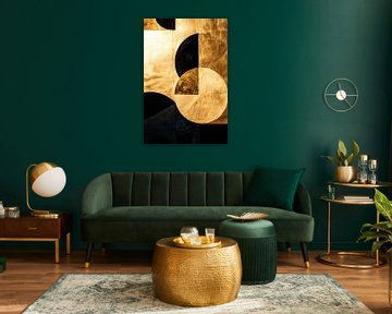 Gouden abstract ontwerp met cirkels van Imperial Art House