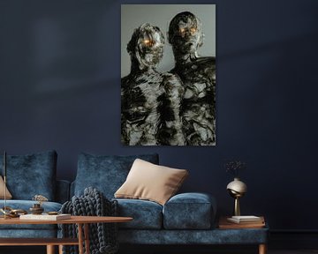 Gesluierde figuren met brandende ogen van kautsar1 art