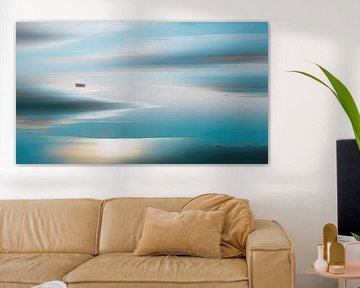 Boat in the Wadden Sea-06a by Rautenberg Digital Art Maritim