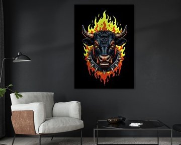 Bull Portrait by artisticdesign1903