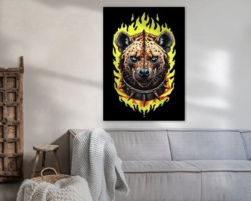 Hyena-portret van artisticdesign1903
