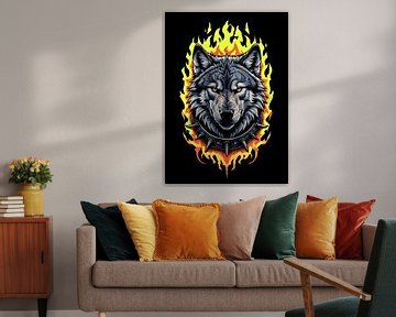 Wolf Portret van artisticdesign1903