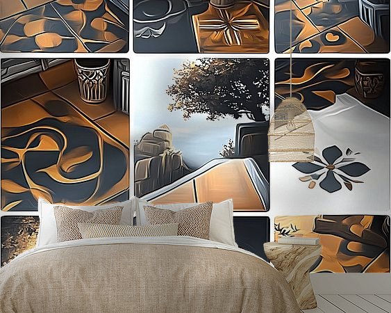 Example of the artwork in a room